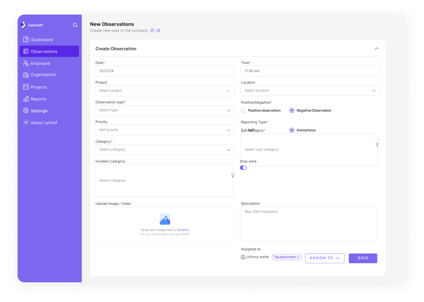 Course interface preview